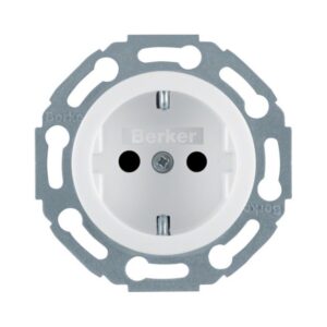 Berker 1930 Πρίζα Σούκο Ασφαλείας Pure White