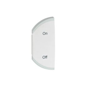 Πλακίδιο On-Off 1 Στοιχείο Αριστερά Λευκό