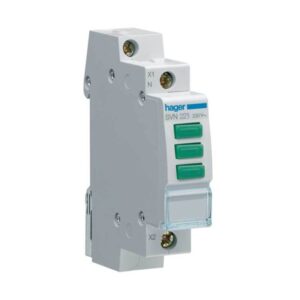 Ενδεικτική Λυχνία Ράγας LED 230VAC Πράσινη Τριπλή