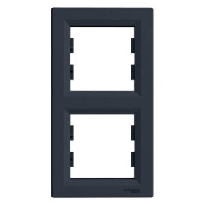 Asfora Πλαίσιο 2 Θέσεων Κάθετο Ανθρακί