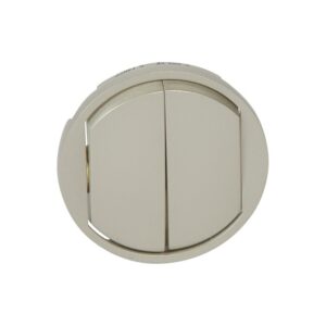 Πλακίδιο Διακόπτη Διπλού Titanium