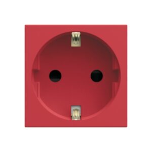 Gallery Πρίζα Σούκο Ασφαλείας UPS Κόκκινη