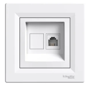 Asfora Πρίζα Τηλεφώνου RJ11 Μονή Λευκή