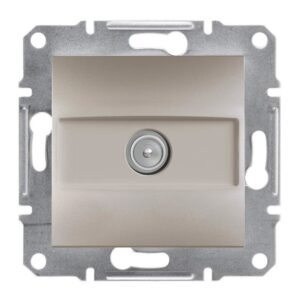 Asfora Πρίζα TV Διέλευσης Bronze