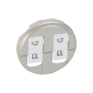 Πλακίδιο Πρίζας RJ45 Διπλής Titanium