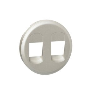 Πλακίδιο Πρίζας Ηχείων Διπλής Titanium