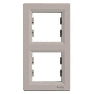 Asfora Πλαίσιο 2 Θέσεων Κάθετο Bronze