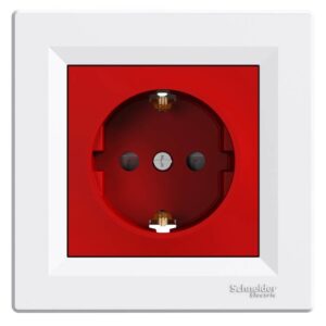 Asfora Πρίζα Σούκο Ασφαλείας Κόκκινο