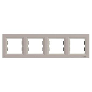 Asfora Πλαίσιο 4 Θέσεων Οριζόντιο Bronze