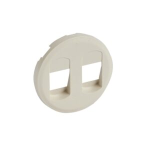 Πλακίδιο Πρίζας Ηχείων Διπλή Ivory