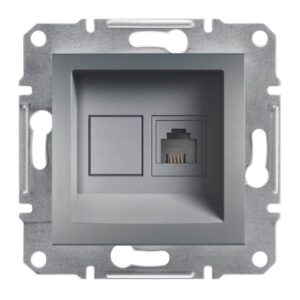 Asfora Πρίζα Τηλεφώνου RJ11 Μονή Ατσάλι