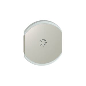 SCS Πλακίδιο με Σύμβολο Φώς 2 Στοιχείων Titanium