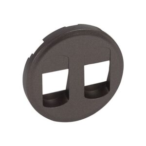 Πλακίδιο Πρίζας Ηχείων Διπλή Graphite