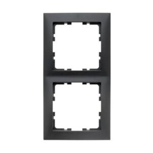 Berker S.1 Πλαίσιο 2 Θέσεων Black Gray