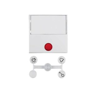 Berker S.1 Πλακίδιο Φωτισμού με Θέση Ετικέτας Pure White