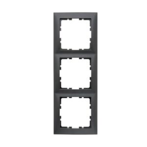 Berker S.1 Πλαίσιο 3 Θέσεων Black Gray
