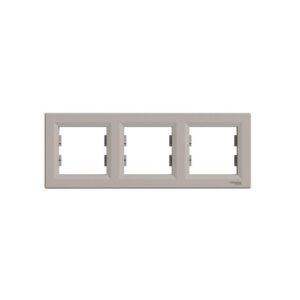 Asfora Πλαίσιο 3 Θέσεων Οριζόντιο Bronze