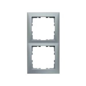 Berker S.1 Πλαίσιο 2 Θέσεων White Aluminium