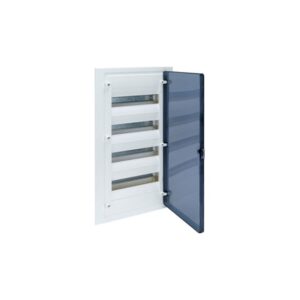 Πίνακας Χωνευτός Πλαστικός 4x12 Διάφανη Πόρτα Golf