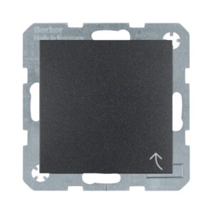 Berker S.1 Πρίζα Σούκο Ασφαλείας με Καπάκι Black Gray