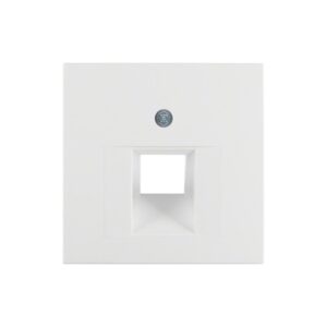Berker S.1 Πλακίδιο Πρίζας Τηλεφώνου/Δικτύου Pure White