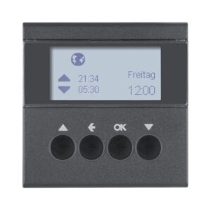 Hager S.1/B.x Πλακίδιο Χρονοδιακόπτη Ρολών Ανθρακί