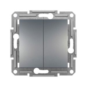 Asfora Διακόπτης Διπλός Αλέ-Ρετούρ Ατσάλι