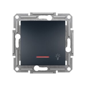 Asfora Μπουτόν με Λυχνία Προσανατολισμού Ανθρακί