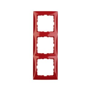 Berker S.1 Πλαίσιο 3 Θέσεων Κόκκινο