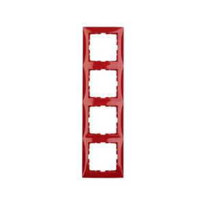 Berker S.1 Πλαίσιο 4 Θέσεων Κόκκινο