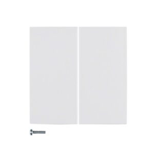 Berker S.1/B.3/B.7 Πλακίδιο Διακόπτη-Ρυθμιστής Φωτισμού 2 Εντολών Λευκό