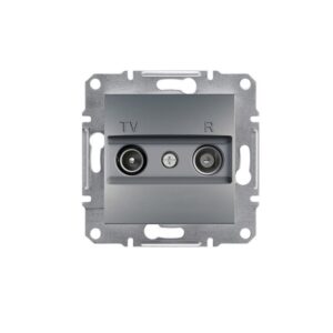 Asfora Πρίζα TV-FM Διέλευσης 4dB Ατσάλι