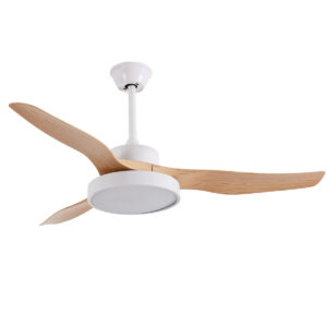 it-Lighting Nitinat 25W 3CCT LED Fan Light in White and wooden Color (102000210)