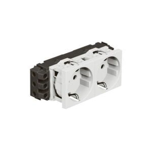 Mosaic DLP Πρίζα Σούκο 2 Στοιχείων Χωνευτή White