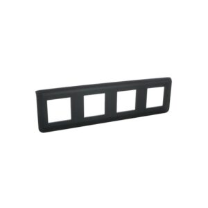 Mosaic Πλαίσιο 4x2 Στοιχείων Οριζόντιο Μαύρο