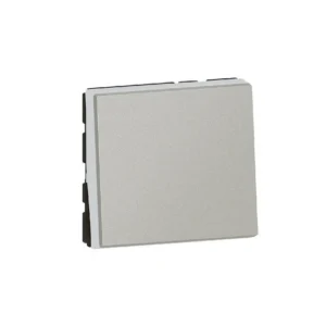 Mosaic Διακόπτης Απλός Αλε Ρετούρ Χωνευτός Αλουμίνιο