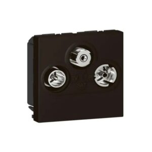 Mosaic Πρίζα TV-RD-SAT Μαύρη