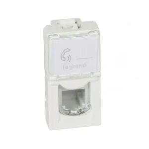 Mosaic Πρίζα Τηλεφώνου RJ11 4 Επαφών Χωνευτή White