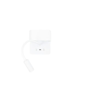 Inlight Επιτοίχιο φωτιστικό LED 9W 3000K από λευκό μέταλλο D:16cm