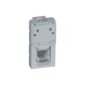 Mosaic Πρίζα RJ11 4 Επαφών Χωνευτή White