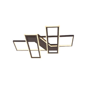 Inlight Πλαφονιέρα οροφής LED 90W 3CCT σε μαύρη απόχρωση D:80x80cm