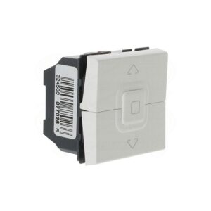 Mosaic Διακόπτης Αλέ-Ρετούρ Ρολών Χωνευτός White