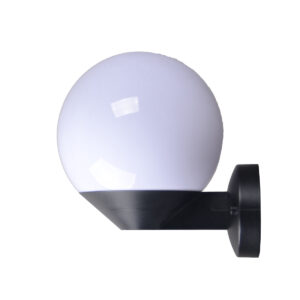 it-Lighting Evelyn Επιτοίχιο φωτιστικό με λαμπτήρα Ε27 σε μαύρο χρώμα D:200x240x245mm