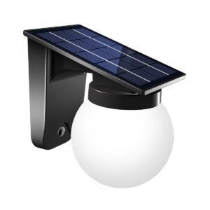 it-Lighting Baikal LED 1W 3000K | 4000K | 6000K Solar Outdoor Wall Lamp Black D:130x190x175 mm