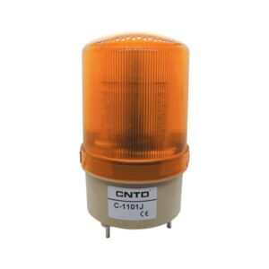 ΦΑΡΟΣ LED FLASHING ΜΕ BUZZER 230VAC 85X160mm ΚΙΤΡΙΝΟΣ C-1101 CNTD