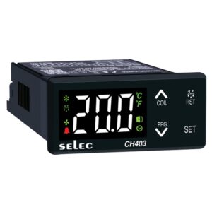 ΕΛΕΓΚΤΗΣ ΘΕΡΜΟΚΡΑΣΙΑΣ ΨΗΦΙΑΚΟΣ 72X36 90-270VAC/VDC TOUCH 2N/O+1C/O ΜΕ NTC 1.5m CH403C-4-NTC SELEC