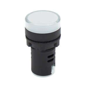 ΛΥΧΝΙΑ ΕΝΔΕΙΚΤΙΚΗ LED Φ22 230VAC ΛΕΥΚΗ ΜΕ ΒΙΔΕΣ AD22-22DS KND