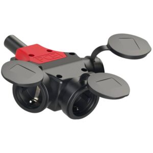 ADAPTOR ΒΙΟΜΗΧΑΝΙΚΟ 3 ΘΕΣΕΩΝ ΚΑΟΥΤΣΟΥΚ ΜΕ ΚΑΠΑΚΙ IP44 25311-s PCE