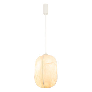 ΚΡΕΜΑΣΤΟ ΜΟΝΟΦΩΤΟ ΦΩΤΙΣΤΙΚΟ 1*E27 ΜΕΤΑΞΙ ΜΟΥΡΙΑΣ ΛΕΥΚΟ