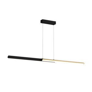 LED ΕΥΘΥΓΡΑΜΜΟ ΚΡΕΜΑΣΤΟ ΦΩΤΙΣΤΙΚΟ 44W 3000K ΜΑΥΡΟ - ΧΡΥΣΟ